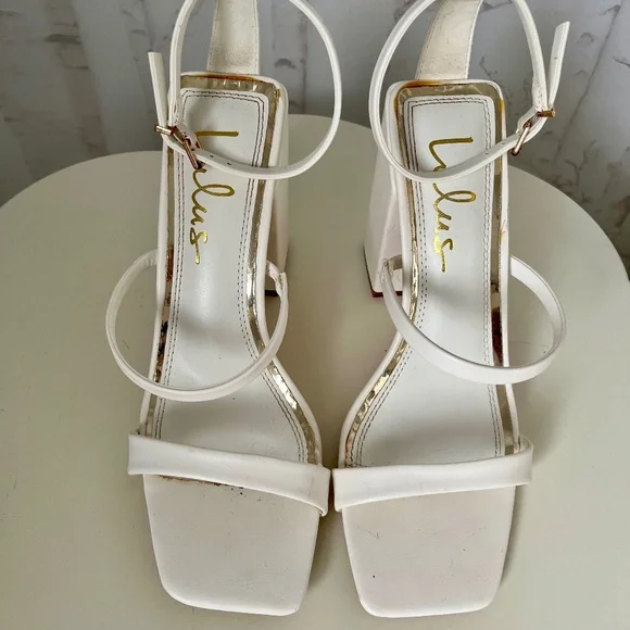 Lulus Square Toe Sandals - Picture 4 of 7